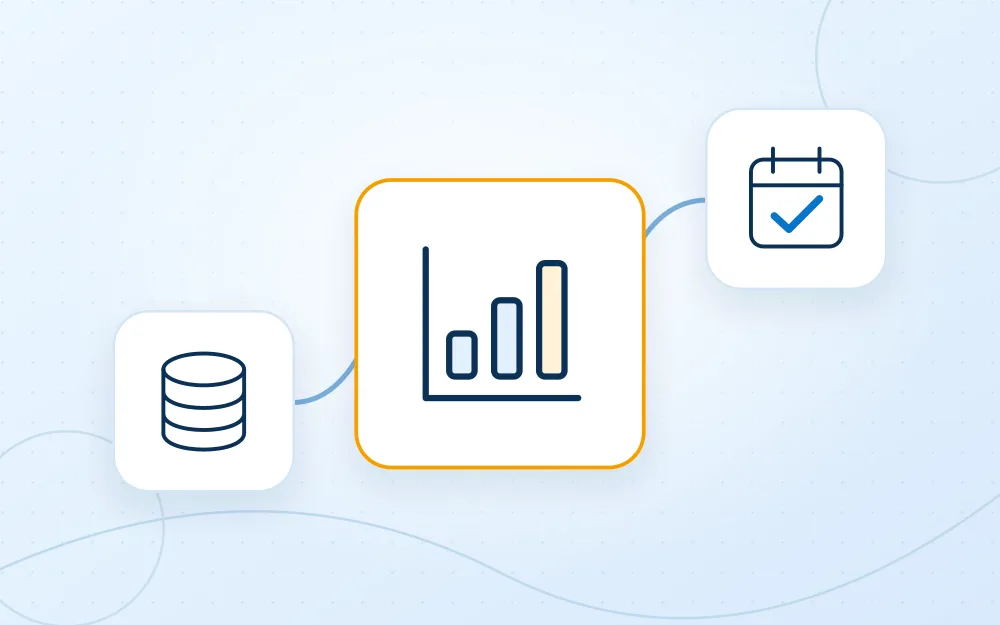 Reports connecting operational data with reporting periods.