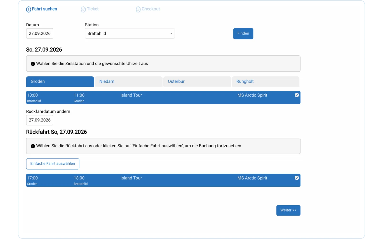 Travelmanager-Produktansicht mit aktuellen Screenshots und vorhandenen Kontextbildern.